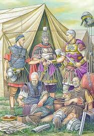 los romanos se establecen las valetudinarias para la atención de sus milicias