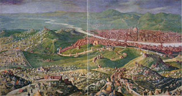 End of the siege of florence