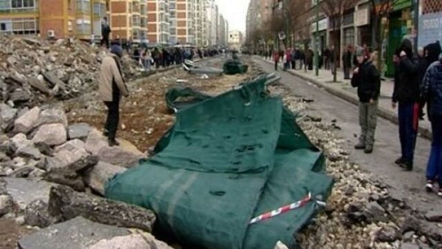 Concentración entre las calles Vitoria y San Bruno por el inicio de las obras