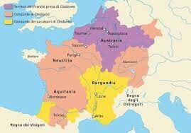 I tre figli di Clodoveo prendono il potere