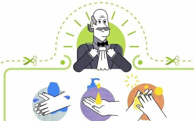 IGNAZ PHILIP SEMMEHWEISS INTRODUCE EL LAVADO DE LAS MANOS DEL CIRUJANO.