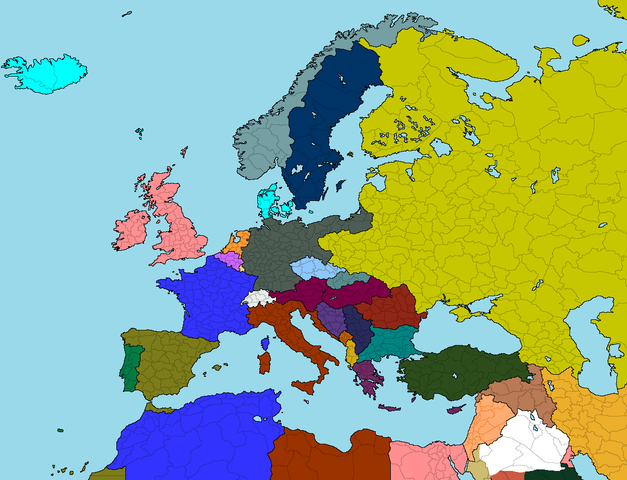 Eclatement de l'Empire ottoman.