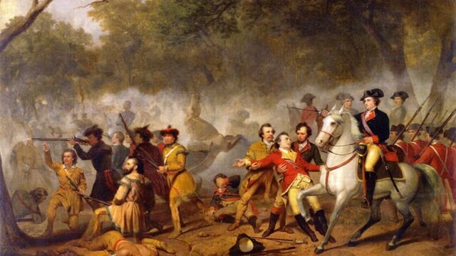 The proclamation of 1763 bans colonists from settling west of the Proclamation Line