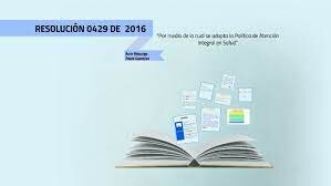 Resolución 429 de 2016