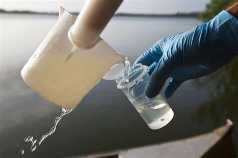 Coliformes en una muestra de agua contaminada