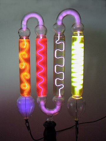 1850 Tubo de Geissler.