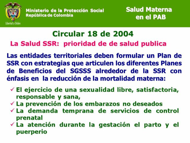 Circular 018 de 2004