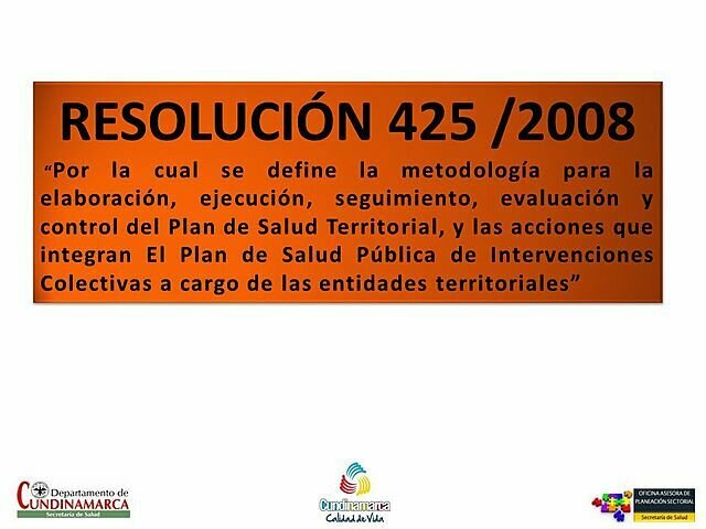 Resolución 0425 de 2008