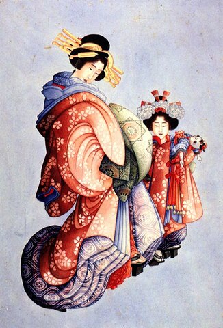 Oiran, las precursoras de las Geishas