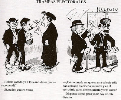 Se establece un Sistema Electoral basado en el caciquismo y en el fraude electoral
