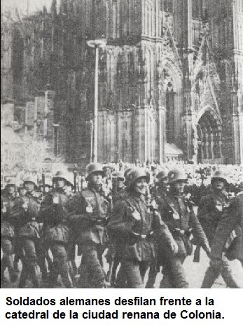 Hitler remilitariza la región de Renania