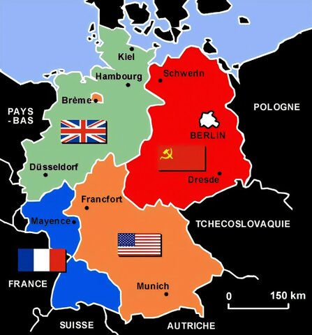 Divisió de Berlín en quatre zones