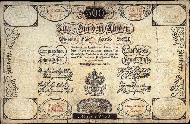 Az első bankjegyek- Mária Terézia