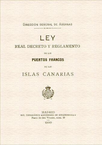 Puertos Francos en Canarias 1852