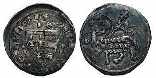 Nagy Károly- ezüstdénár, obulus