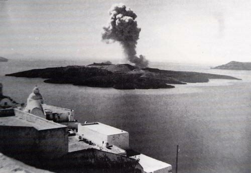 Erupción del volcán de Tera (Santorini)