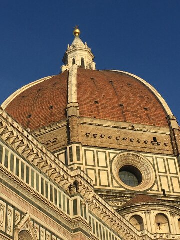 Cúpula de la Catedral de Florencia/ Santa María de Fiore (exterior), de Brunelleschi.
