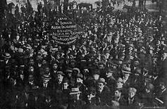 Se convoca la Gran Huelga por el movimiento obrero vizcaíno y Pacto de Loma