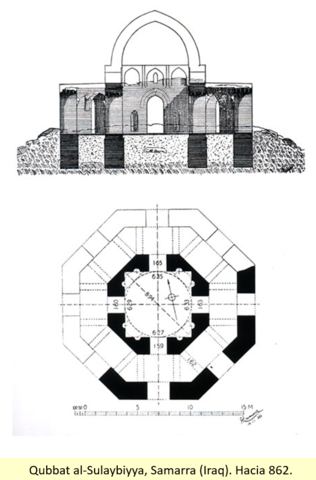 Primer mausoleo del mundo Islámico. Qubbat al-Sulaybiyya, Samarra (Iraq)