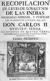 Recopilación leyes de Indias