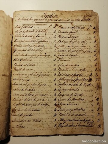 Primer recetario en castellano