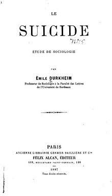 Durkheim "El Suicidio"