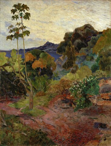 Paysage tropical, la Martinique par Paul Gauguin