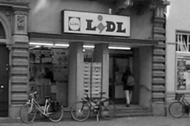 Die erste Lidl-Filiale