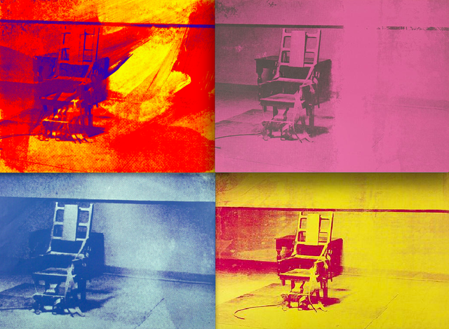 Four Electric-Chairs par Andy Warhol