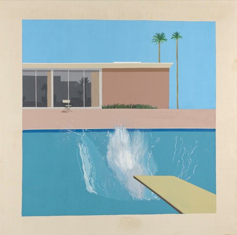 A Bigger Splash par David Hockney