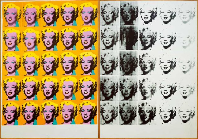 Vingt Marilyn par Andy Warhol