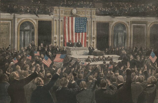 He didn't kept us out of the war after all