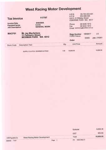 Fit Mal Woods T56 Gearbox