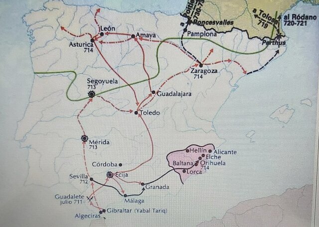 Arribada dels musulmans a la Península Ibèrica