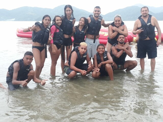 viagem para praia com a minha familia