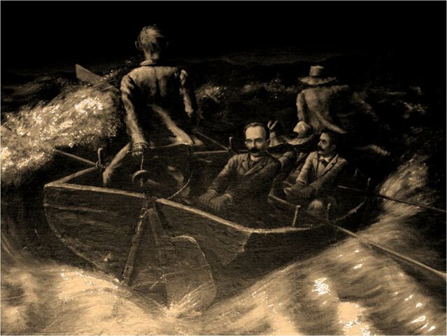 Llegada a Cuba de Martí, Máximo Gómez y Marceo.