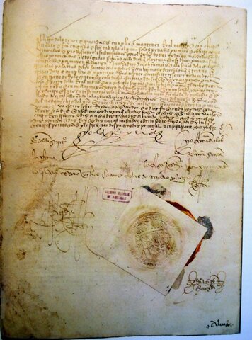 Firma del Tratado de Alcoçovas-Toledo