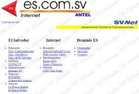 Aparecen los primeros sitios web nacionales