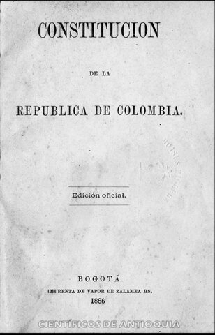 Constitución de 1886