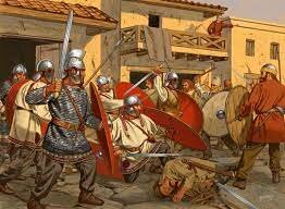 Roman legions were withdraw from Britain