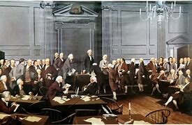 Constitutional Convention in Philadelphia drafts the Constitution of the United States