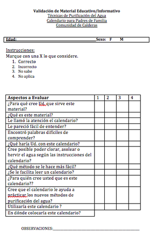 Instrumentos de Validación