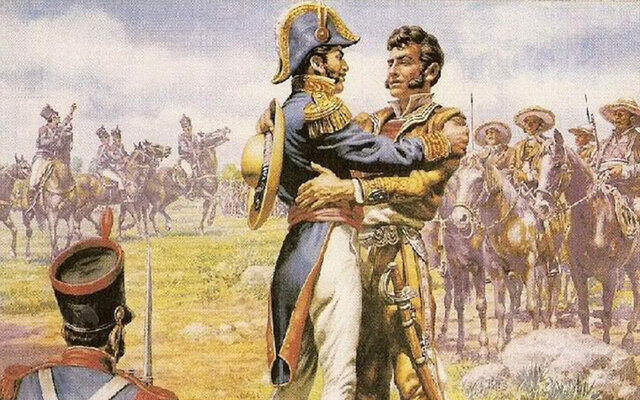 Entrevista entre Iturbide y Guerrero