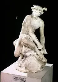 Mercury Attaching His Talaria by Jean-Baptiste Pigalle; Jean-Baptiste Pigalle,