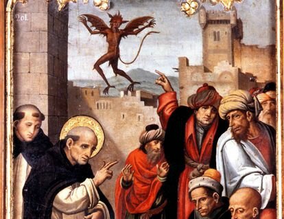 Sant Vicent Ferrer participa en el Compromis de Casp