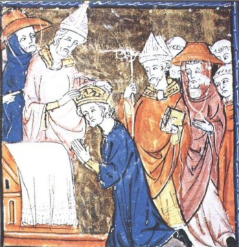 La deposizione dell'ultimo re dei Merovingi