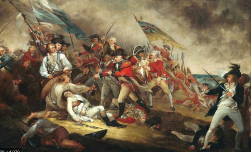 The battle of Bunker Hill