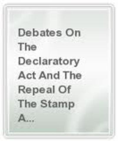 The Declaratory Act of 1766