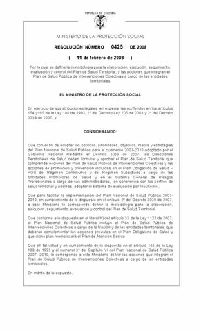 Plan de salud pública de intervenciones colectivas