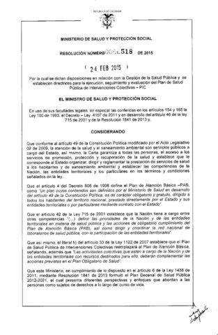 Gestión de la Salud Pública